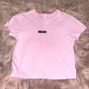 Mean Girls Baby Pink Embroidered Tee